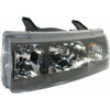 HEAD LAMP LH BLACK RIM HQ REPLACEMENT FOR SATURN VUE 2002 PARTSLINK NUMBER  GM2502228