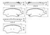 BRAKE PADS SET FR CERAMIC REPLACEMENT FOR HYUNDAI ELEANTRA COUPE 2013 PARTSLINK NUMBER  	D1543