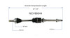 C V AXLE RH V6 80-6173 REPLACEMENT FOR  TOYOTA SIENNA  2002 PARTSLINK NUMBER  NCV69544