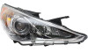HEAD LAMP RH CHROME BEZEL (SE/LTD) CAPA   REPLACEMENT FOR HYUNDAI SONATA 2013 PARTSLINK NUMBER  HY2503157C