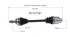 C V AXLE RH BASE REPLACEMENT FOR ACURA RSX 2003 PARTSLINK NUMBER  NCV21547