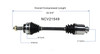 C V AXLE RH TYPE-S REPLACEMENT FOR ACURA RSX 2003 PARTSLINK NUMBER  NCV21549