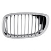 GRILLE LH CHROME/BLACK [11 BLACK VERTICAL BARS WITH CHROME FACE SURROUNDED BY CHROME FRAME] REPLACEMENT FOR BMW 3 SERIES CONVERTIBLE  2003 PARTSLINK NUMBER  BM1200156