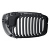 GRILLE LH CHROME/BLACK [11 BLACK VERTICAL BARS WITH CHROME FACE SURROUNDED BY CHROME FRAME] REPLACEMENT FOR BMW 3 SERIES CONVERTIBLE  2003 PARTSLINK NUMBER  BM1200156
