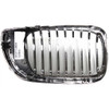 GRILLE LH CHROME.BLACK REPLACEMENT FOR BMW 3 SERIES SEDAN EXCULDE 330E AND 340I 2003 PARTSLINK NUMBER  BM1200128
