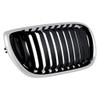 GRILLE RH CHROME/BLACK REPLACEMENT FOR BMW 3 SERIES SEDAN EXCULDE 330E AND 340I 2003 PARTSLINK NUMBER  BM1200127