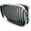 GRILLE RH CHROME.BLACK REPLACEMENT FOR BMW 3 SERIES WAGON 2003 PARTSLINK NUMBER  BM1200129