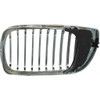 GRILLE RH CHROME.BLACK REPLACEMENT FOR BMW 3 SERIES WAGON 2003 PARTSLINK NUMBER  BM1200129