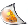 SIDE MARKER LAMP RH AMBER W/CHROME BEZEL HQ REPLACEMENT FOR BMW 3 SERIES SEDAN EXCULDE 330E AND 340I 2003 PARTSLINK NUMBER  BM2521110