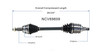 C V AXLE LH AWD REPLACEMENT FOR TOYOTA SIENNA 2005 PARTSLINK NUMBER NCV69609