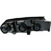 HEAD LAMP LH BLACK BEZEL W/CENTER BULB SHIELD 2000-FEB 5TH 2004 HQ REPLACEMENT FOR CHEVROLET IMPALA 2003 PARTSLINK NUMBER  GM2502201