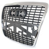GRILLE SILVER BLACK W/O SENSOR  REPLACEMENT FOR AUDI A6 2006 PARTSLINK NUMBER  AU1200111