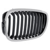 GRILLE LH CHROME/BLACK [11 BLACK VERTICAL BARS WITH CHROME FACE SURROUNDED BY CHROME FRAME]  REPLACEMENT FOR BMW 3 SERIES CONVERTIBLE 2006 PARTSLINK NUMBER  BM1200156