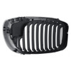 GRILLE LH CHROME/BLACK [11 BLACK VERTICAL BARS WITH CHROME FACE SURROUNDED BY CHROME FRAME]  REPLACEMENT FOR BMW 3 SERIES CONVERTIBLE 2006 PARTSLINK NUMBER  BM1200156