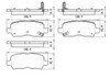 BRAKE PADS SET RR CERAMIC  REPLACEMENT FOR BUICK ALLURE (CANADA) 2006 PARTSLINK NUMBER  D999