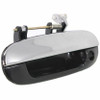 DOOR HANDLE FR LH OUTER BLACK/CHROME (W/KEY HO)  REPLACEMENT FOR BUICK RAINIER 2006 PARTSLINK NUMBER  GM1310175