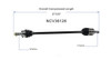 C V AXLE RH 4CYL 80-3238 REPLACEMENT FOR HONDA ACCORD COUPE 2003 PARTSLINK NUMBER  NCV36126