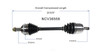 C V AXLE RH AT 80-3214 REPLACEMENT FOR HONDA CIVIC COUPE 2003 PARTSLINK NUMBER  NCV36558