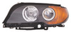 HEAD LAMP LH HALOGEN AMBER TURN SIGNAL HQ REPLACEMENT FOR BMW 3 SERIES CONVERTIBLE 2004 PARTSLINK NUMBER BM2502143