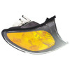 SIDE MARKER LAMP RH AMBER LENS BLACK BEZEL HQ REPLACEMENT FOR BMW 3 SERIES SEDAN- EXCULDE 330E AND 340I 2004 PARTSLINK NUMBER  BM2521109