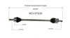C V AXLE RH AT REPLACEMENT FOR HYUNDAI ELANTRA - SEDAN 2003 PARTSLINK NUMBER  NCV37530
