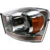 HEAD LAMP LH W/O BLACK BEZEL HQ   REPLACEMENT FOR DODGE PICKUP DODGE RAM MEGA CAB 2006 PARTSLINK NUMBER  CH2518114