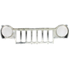 GRILLE BLACK REPLACEMENT FOR JEEP LIBERTY 2003 PARTSLINK NUMBER  CH1200232