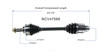 C V AXLE RH 4CYL 2.3L REPLACEMENT FOR MAZDA MAZDA 6 2003 PARTSLINK NUMBER  NCV47566