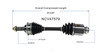 C V AXLE RH V6 3.0L REPLACEMENT FOR MAZDA MAZDA 6 2003 PARTSLINK NUMBER  NCV47579
