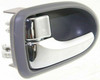 DOOR HANDLE FR LH INNER GRAY W/CHROME REPLACEMENT FOR MAZDA  MPV 2003 PARTSLINK NUMBER  MA1352103