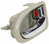 DOOR HANDLE FR RH INNER BEIGE W/CHROME REPLACEMENT FOR MAZDA  MPV 2003 PARTSLINK NUMBER  MA1353106