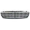 GRILLE CHROME/SILVER W/SPORT PKG (AVNGRD/ELGNS) REPLACEMENT FOR MERCEDES CLK55 AMG 2003 PARTSLINK NUMBER  MB1200142