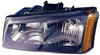HEAD LAMP LH W/SMOOTH BEZEL W/O CLADDING HQ REPLACEMENT FOR CHEVROLET AVALANCHE 2004 PARTSLINK NUMBER GM2502224