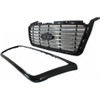 GRILLE (LARIAT-LTD) PTD CENTER W/CHROME FRAME HARLEY DAVIDSON EDITION  REPLACEMENT FOR FORD PICKUP FORD LIGHTDUTY (F150) 2006 PARTSLINK NUMBER  FO1200517