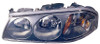 HEAD LAMP LH BLACK BEZEL W/CENTER BULB SHIELD 2000-FEB 5TH 2004 CAPA REPLACEMENT FOR CHEVROLET IMPALA 2004 PARTSLINK NUMBER GM2502201C