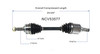 C V AXLE LH 4CYL 2.5L REPLACEMENT FOR NISSAN ALTIMA 2003 PARTSLINK NUMBER  NCV53577