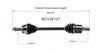 C V AXLE LH V6 80-3241  REPLACEMENT FOR HONDA ACCORD SEDAN 2006 PARTSLINK NUMBER  NCV36127