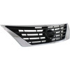 GRILLE BLACK W/CHROME MOULDING   REPLACEMENT FOR NISSAN VERSA SEDAN 2013 PARTSLINK NUMBER   NI1200247