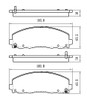 BRAKE PADS SET FR CERAMIC   REPLACEMENT FOR RAM CARGO-VAN-RAM 2013 PARTSLINK NUMBER  D1589