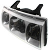 HEAD LAMP RH BLACK RIM HQ REPLACEMENT FOR SATURN VUE 2003 PARTSLINK NUMBER  GM2503228
