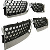 GRILLE MATTE-BLACK W/CHROME MLDG 4 PCS DESIGN REPLACEMENT FOR DODGE STRATUS SEDAN 2004 PARTSLINK NUMBER CH1200297
