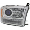 HEAD LAMP RH HALOGEN PROJECTOR STYLE CHROME EXCLUDE SPORT/RT HQ  REPLACEMENT FOR RAM PICKUP-RAM-3500 2013 PARTSLINK NUMBER  CH2503244