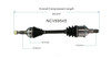 C V AXLE LH V6 80-6172 REPLACEMENT FOR  TOYOTA SIENNA 2003 PARTSLINK NUMBER  NCV69545