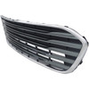 GRILLE LOWER PAINTED SILVR GRAY W/CHROME MLDG W/O SENSOR HOLE   REPLACEMENT FOR TOYOTA AVALON 2013 PARTSLINK NUMBER  TO1036146