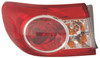 TAIL LAMP LH CANADA BUILT    REPLACEMENT FOR TOYOTA COROLLA SEDAN 2013 PARTSLINK NUMBER  TO2804111U