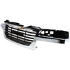 GRILLE CHROME FRAME W/BLACK CENTER REPLACEMENT FOR GMC CONYON 2004 PARTSLINK NUMBER GM1200530