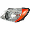 HEAD LAMP LH CHROME LX MODEL HQ  REPLACEMENT FOR KIA SPECTRA(SEDAN) 2006 PARTSLINK NUMBER  KI2502116