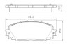 BRAKE PADS SET FR CERAMIC    REPLACEMENT FOR TOYOTA PRIUS C 2013 PARTSLINK NUMBER  D1184