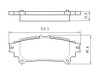 BRAKE PADS SET RR CERAMIC    REPLACEMENT FOR TOYOTA PRIUS V 2013 PARTSLINK NUMBER  D1391