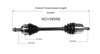 C V AXLE RH AT 80-3214 REPLACEMENT FOR HONDA CIVIC COUPE 2004 PARTSLINK NUMBER NCV36558